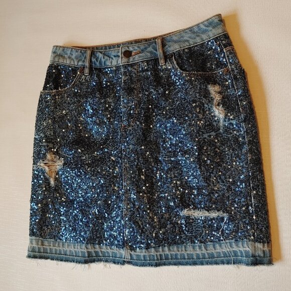 Sass & Bide MOJO-KIKO Skirt Sequin 38 - Picture 4 of 10